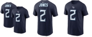 Nike Men's Julio Jones Navy Tennessee Titans Player Name Number T-shirt